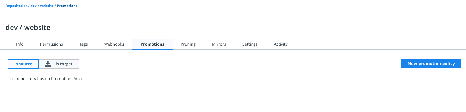 repository policies