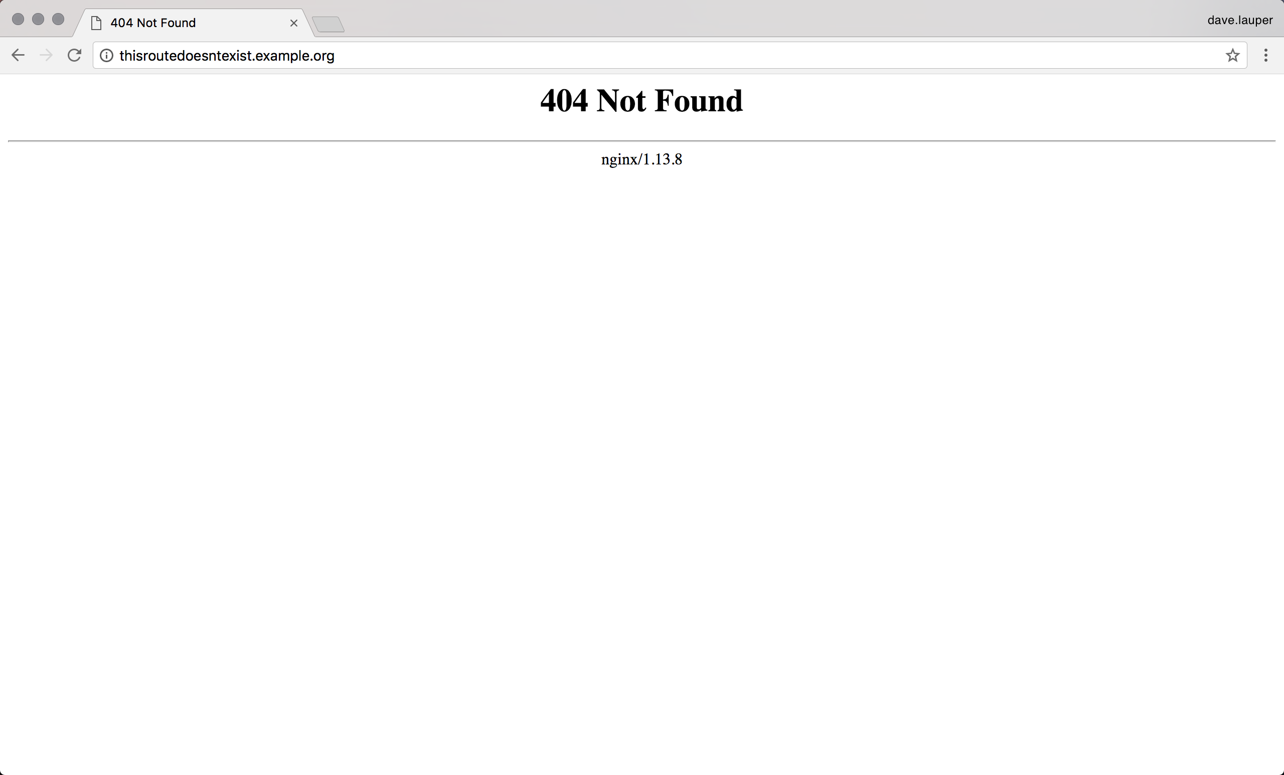 Default NGINX page