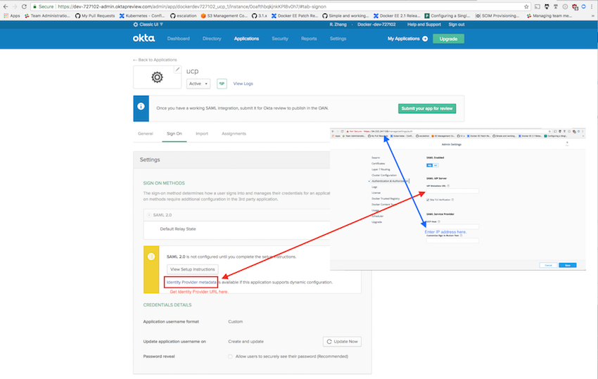Configure in UCP